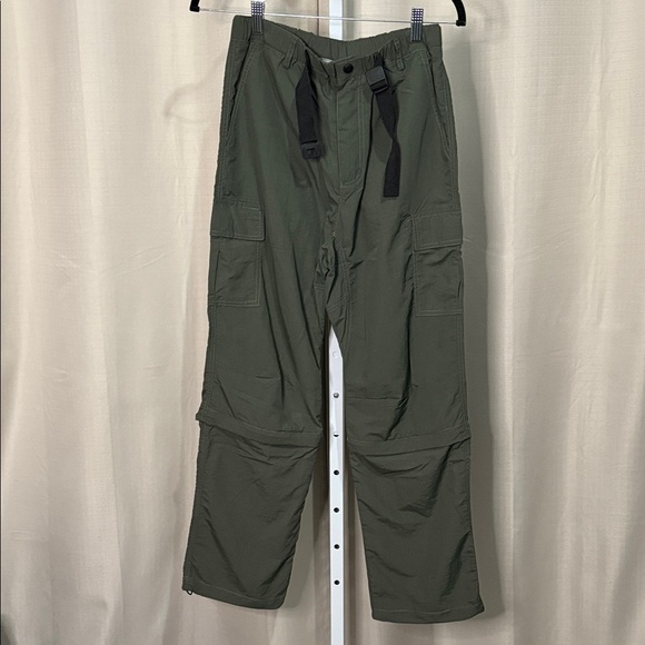 Olive Green Convertible Cargo Hiking Pants Outdoor Sport Size S - Picture 1 of 5
